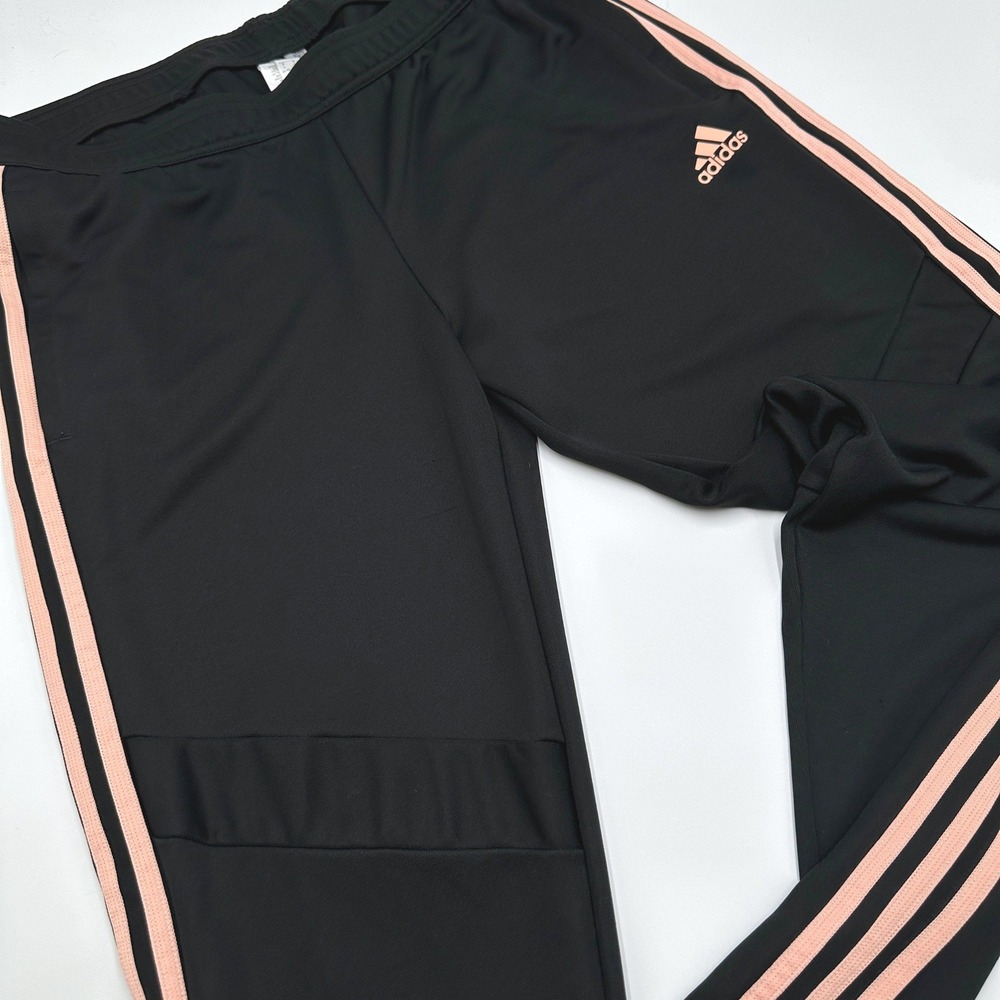 Adidas Tiro 19 Pants Women Large Black Pink Excellent Climalite Athletic Joggers